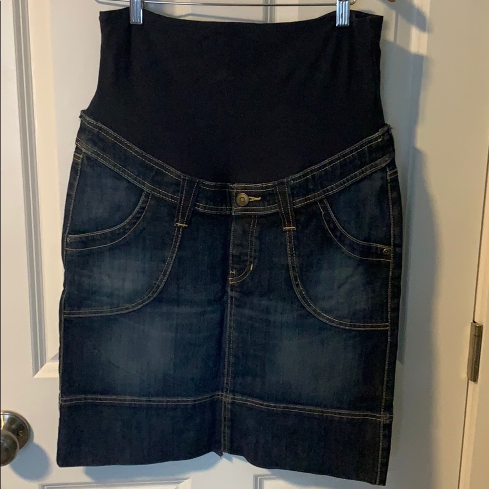 Maternity Jean skirt